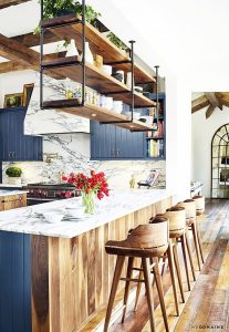 Marble with Wood - Kitchen