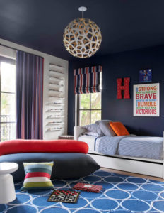 Bold Colors In Contemporary Bedroom