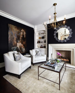 Bold Colors In Traditional Drawing Room