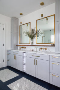 Elegant Bathroom Wall Cabinetry