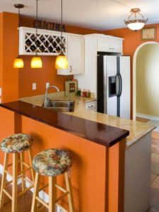Fresh Orange Kitchen Color