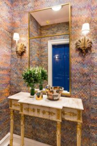 Eclectic Entry With Colorful Accents