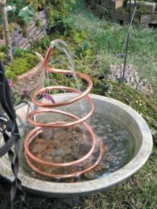 Industrial Fountain With Twisted Pipe