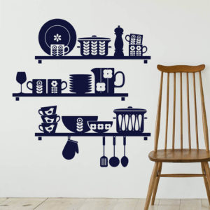 Kitchen Appliance on Wall Stickers