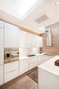 All White Modular Kitchen Design