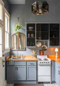 Simple Grey Modular Kitchen Decor